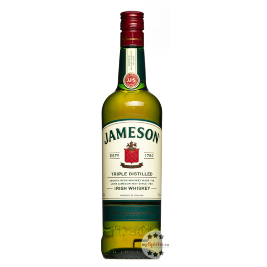 Jameson Irish Whiskey Triple Distilled / 40 % Vol. / 0,7 Liter-Flasche