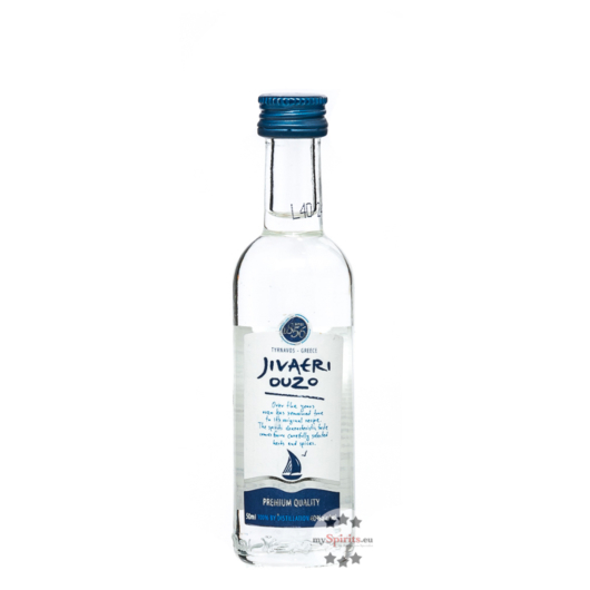 Katsaros Jivaeri Ouzo Mini / 40 % vol / 0,05 Liter-Flasche