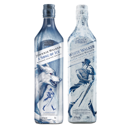 Johnnie Walker Game of Thrones Whisky Set: A Song of Ice & White Walker Whisky / 40,2 & 41,7 % Vol. / 2 x 0,7 Liter-Flaschen im Set