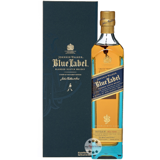 Johnnie Walker Blue Label Blended Scotch Whisky / 40 % vol. / 0,7 Liter-Flasche in Geschenk-Box