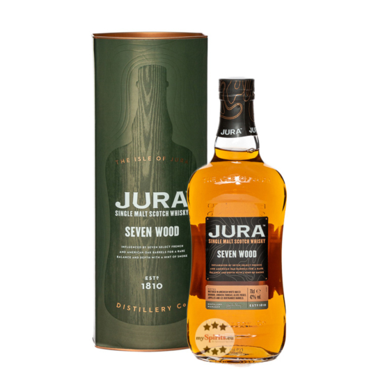 Jura Seven Wood Single Malt Scotch Whisky / 42 % Vol. / 0,7 Liter-Flasche in Geschenkdose