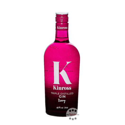 Kinross Gin Berry Triple Distilled Gin / 40 % Vol. / 0,7 Liter-Flasche