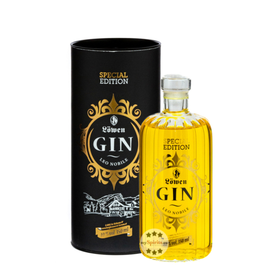 Bergbrennerei Löwen Leo Nobile Gin / 40 % Vol. / 0,35 Liter-Flasche in Geschenkverpackung