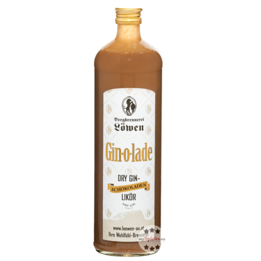 Löwen Gin-o-lade – Schokoladenlikör mit Dry Gin / 25 % Vol. / 0,7 Liter-Flasche