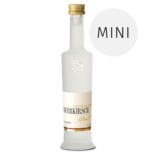 Lantenhammer: Sauerkirschbrand unfiltriert 42% Vol. / 0,05-Liter-Flasche