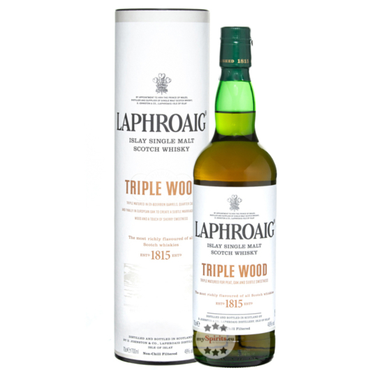 Laphroaig Triple Wood Islay Single Malt Scotch Whisky / 48 % Vol. / 0,7 Liter-Flasche in Geschenkdose