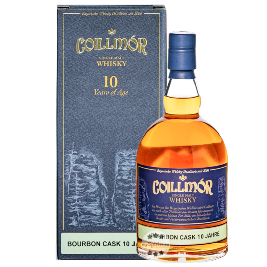 Liebl: Coillmor 10 Jahre Bourbon Cask Bavarian Single Malt Whisky / 46 % Vol. / 0,7 Liter-Flasche in Geschenkkarton