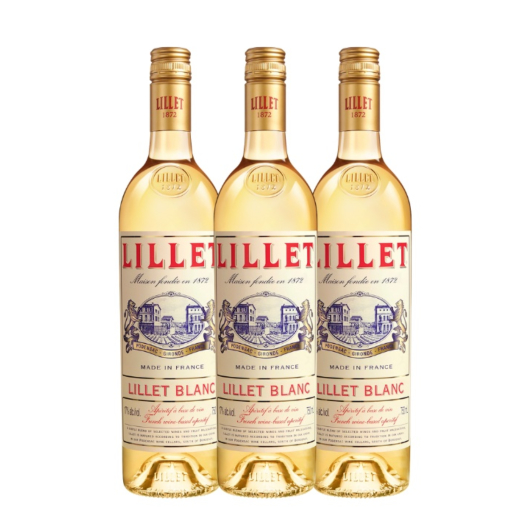 Lillet Blanc Weinaperitif 3er-Set / 17 % Vol. / 3 x 0,75 Liter-Flasche