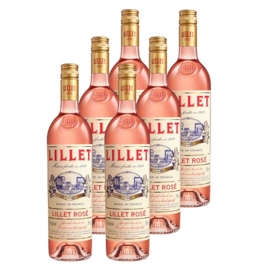 Lillet Rosé Weinaperitif 6er-Pack / 17 % Vol. / 6 x 0,75 Liter-Flasche