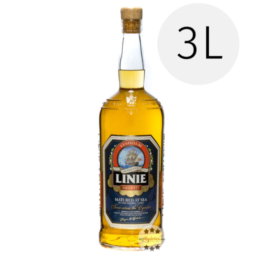 Linie Aquavit Kümmelschnaps / 41,5 % Vol. / 3,0 Liter-Flasche