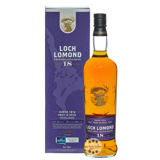 Loch Lomond 18 Years Single Malt Scotch Whisky / 46 % Vol. / 0,7 Liter-Flasche in Geschenkbox