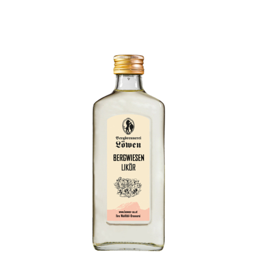 Löwen: Bergwiesen Likör / 22 % vol / 0,2 Liter-Flasche