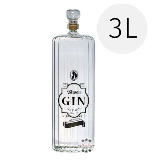 Löwen Dry Gin Großflasche / 40 % Vol. / 3,0 Liter-Flasche