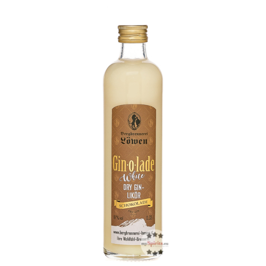 Löwen Gin-o-lade White Schokoladenlikör / 18 % vol / 0,35 Liter-Flasche
