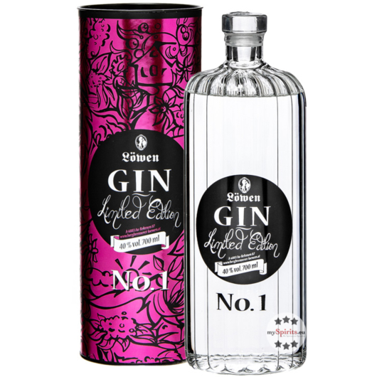 Löwen Gin Pink Limited Edition No. 1 / 40 % Vol. / 0,7 Liter-Flasche in Geschenkdose