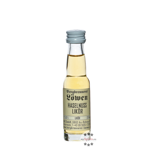 Löwen: Haselnusslikör / 25 % Vol. / 0,02 Liter - Flasche