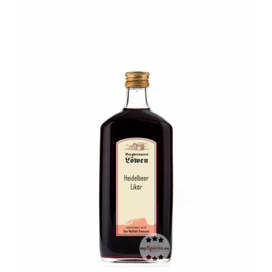 Löwen: Heidelbeerlikör / 25% Vol. / 0,2 Liter - Flasche