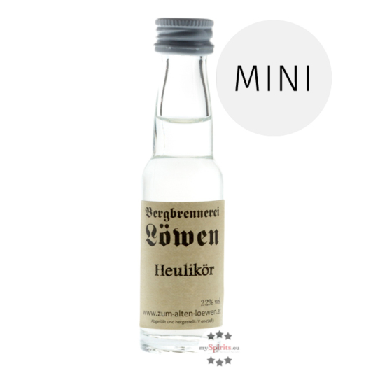 Löwen: Bergheu Likör / 22 % Vol. / 0,02 Liter - Flasche