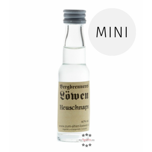 Löwen: Berg Heu-Schnaps / 40% Vol. / 0,02 Liter - Flasche