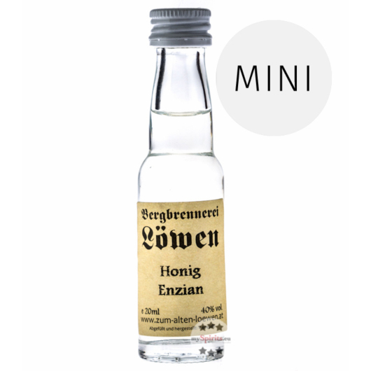 Löwen: Honig-Enzian / 40 % Vol. / 0,02 Liter - Flasche