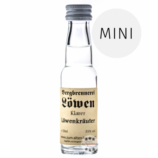 Löwen: Klarer Löwen Kräuter / 35% Vol. / 0,02 Liter - Flasche