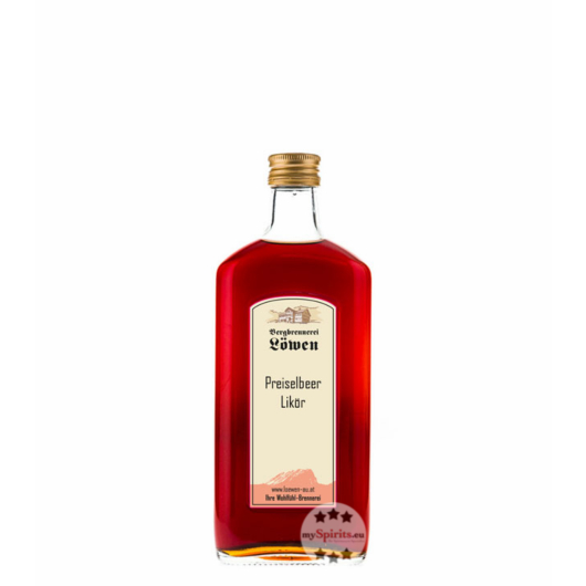 Löwen: Preiselbeerlikör / 25% Vol. / 0,2 Liter - Flasche