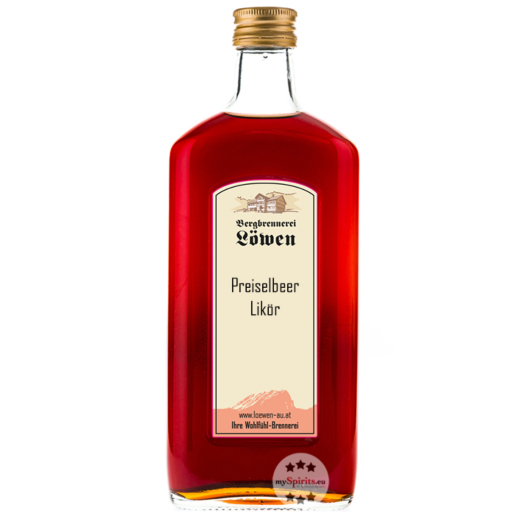 Löwen: Preiselbeerlikör / 25% Vol. / 0,5 Liter - Flasche