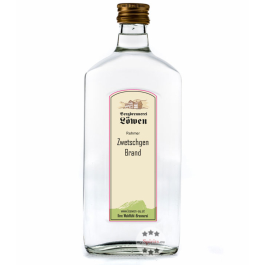 Löwen: Rehmer Zwetschgen Brand / 42% Vol. / 0,5 Liter - Flasche