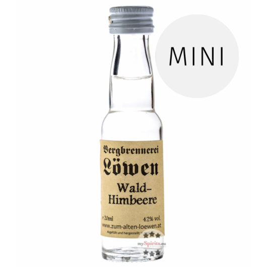 Löwen: Himbeer Geist / 42 % Vol. / 0,02 Liter - Flasche