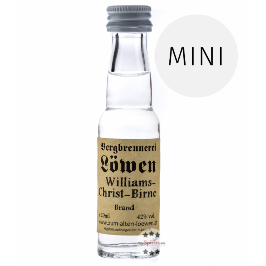 Löwen: Williams Christ-Birnen Brand / 42% Vol. / 0,02 Liter - Flasche