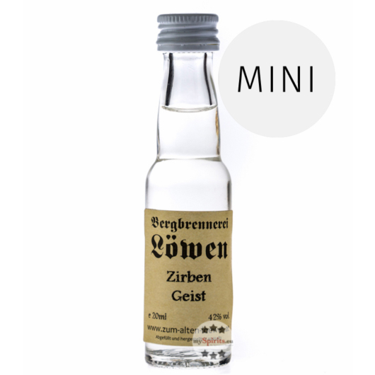 Löwen: Zirben-Geist / 42% Vol. / 0,02 Liter - Flaschen