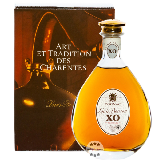 Louis Bouron: XO Cognac / 40 % Vol. / 0,7 Liter-Flasche (Dekanter in Geschenkbox)