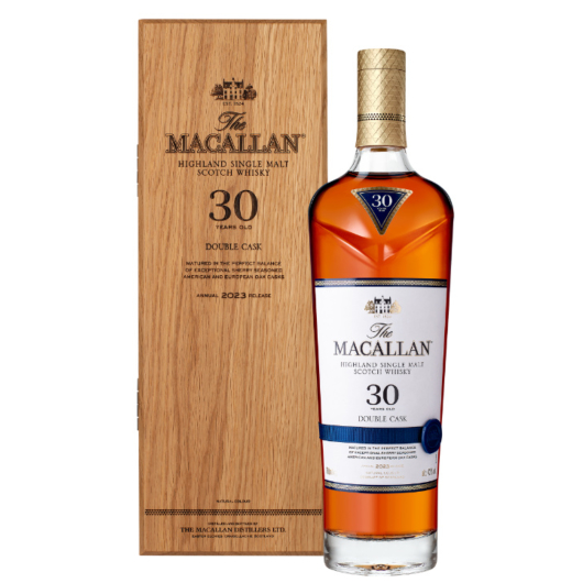 The Macallan 30 Years Sherry Oak Highland Single Malt Scotch Whisky / 43 % vol / 0,7 Liter-Flasche