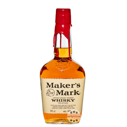 Maker's Mark Kentucky Straight Bourbon Whisky / 45 % vol / 0,7 Liter-Flasche