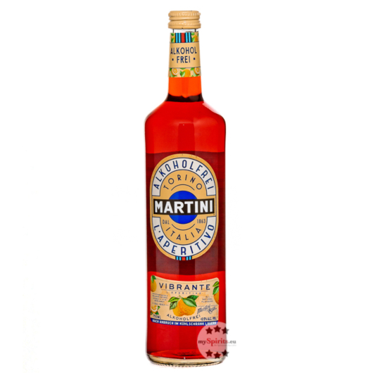 Martini Vibrante L’Aperitivo alkoholfrei / <0,5 % Vol. / 0,75 Liter-Flasche