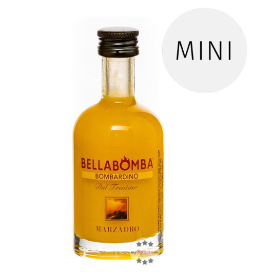 Marzadro: Bellabomba Bombardino Miniatur / 17 % Vol. / 0,05 Liter-Flasche