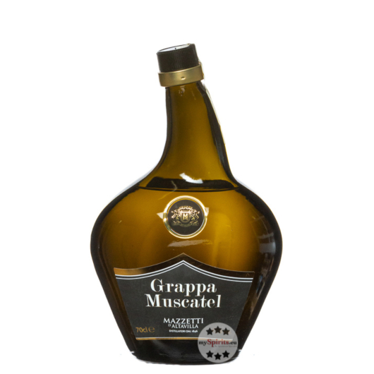 Mazzetti d’Altavilla Grappa Muscatel / 43 % Vol. / 0,7 Liter-Flasche in Baumwollbeutel