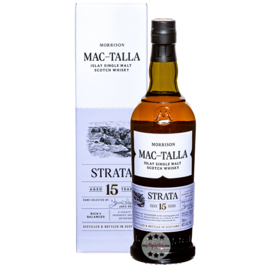 Morrison Mac-Talla STRATA 15 Years Islay Single Malt Scotch Whisky / 46 % Vol / 0,7 Liter-Flasche in Geschenkkarton