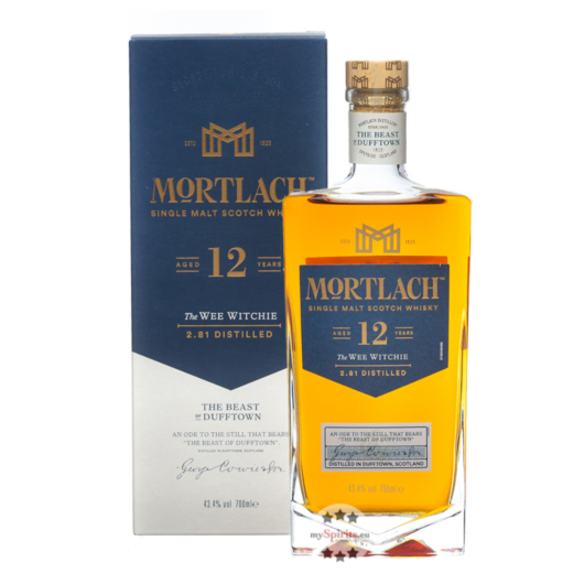 Mortlach 12 Jahre Single Malt Scotch Whisky / 43,4 % Vol. / 0,7 Liter-Flasche in Geschenkpackung