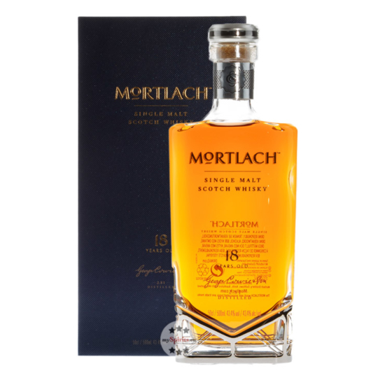 Mortlach 18 Years Single Malt Whisky / 43,4 % vol. / 0,5 l in Geschenkschatulle - WHISKY CLUB