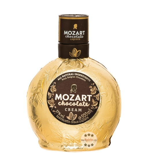 Mozart Chocolate: Cream Likör Gold / 17 % vol / 0,5 Liter-Flasche