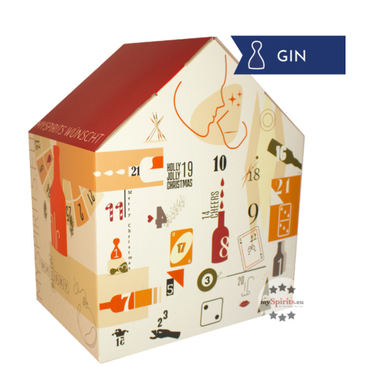 mySpirits Gin Adventskalender Special Game Edition / 26-57 % Vol. / 24 x 0,02l + Nosingglas