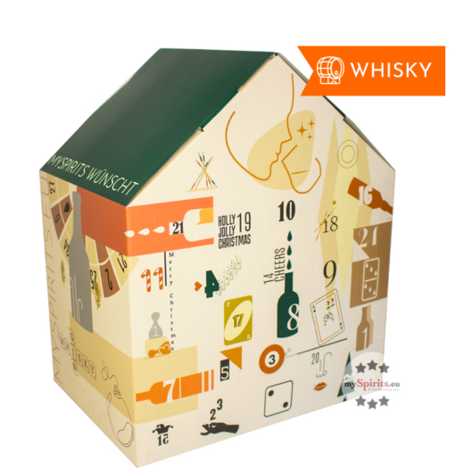 mySpirits Whisky Adventskalender Premium Selection GAME EDITION / 40-48 % Vol. / 24 x 0,02l + mySpirits kleines Nosingglas
