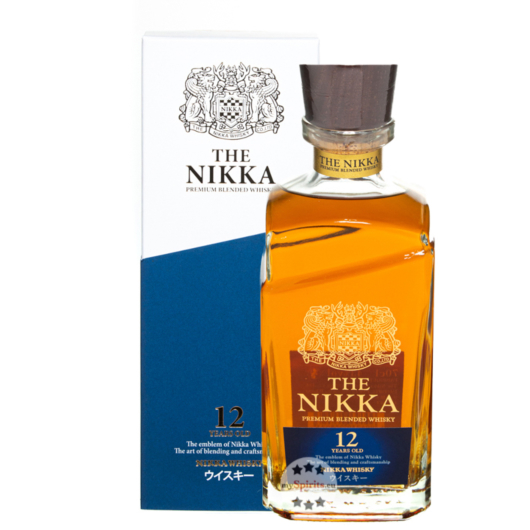 Nikka 12 Jahre Premium Blended Whisky / 43 % Vol. / 0,7 Liter-Flasche in Geschenkkarton