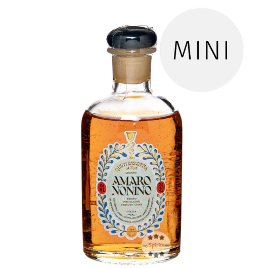 Nonino Amaro Quintessentia di Erbe / 35 % Vol. / 0,1 Liter-Flasche in Geschenkbox