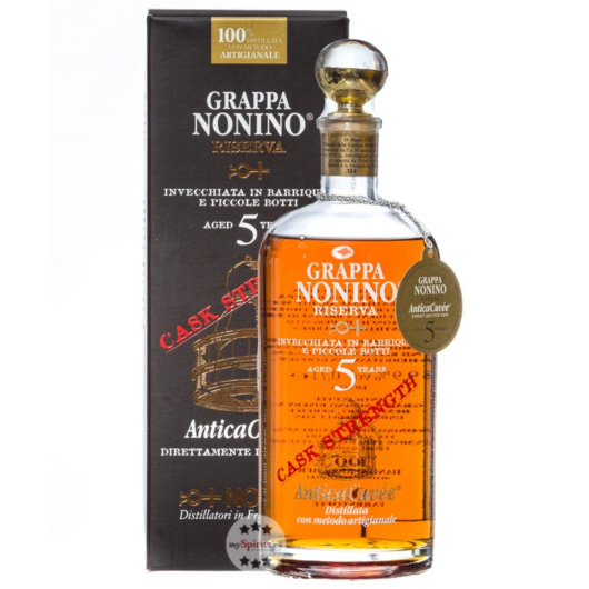 Grappa Nonino Antica Cuvée Cask Strength 5 Jahre / 59,9 % Vol. / 0,7 Liter-Flasche