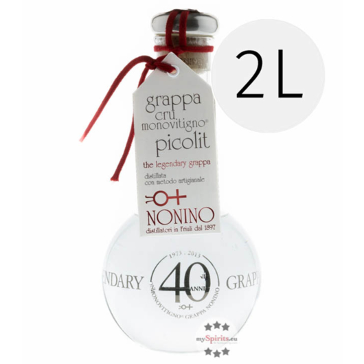 Nonino Grappa Cru Monovitigno Picolit / 50 % Vol. / 2,0 Liter-Flasche