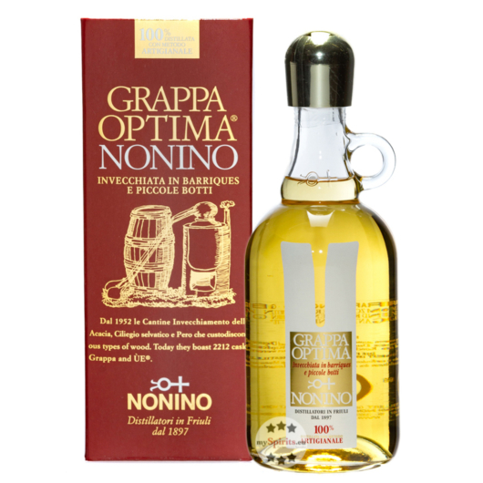 Nonino Grappa Optima / 41 % Vol. / 0,7 Liter-Flasche in Geschenkkarton