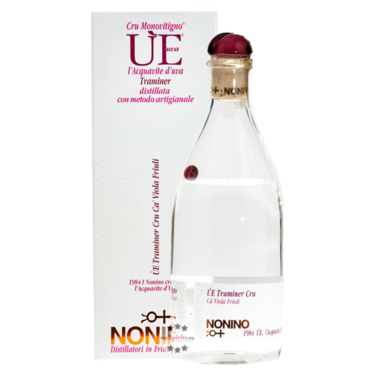 Nonino ÙE Cru Traminer Traubenbrand - Traubendestillat aus Italien / 43 % Vol. 0,5 Liter-Flasche