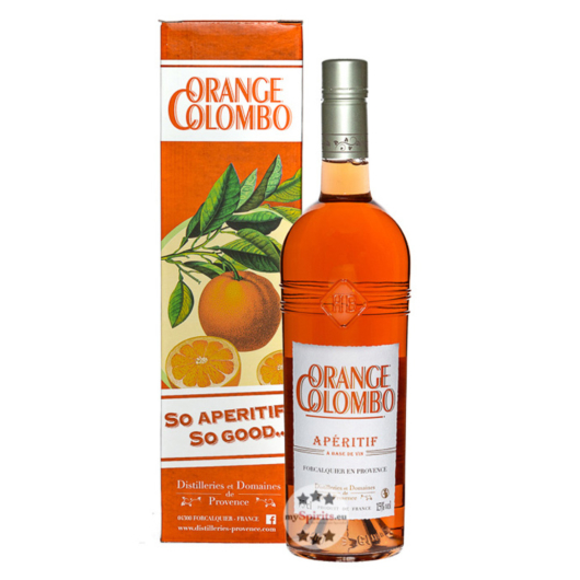 Distilleries et Domaines de Provence: Orange Colombo Apéritif / 15 % Vol. / 0,75 Liter-Flasche in Geschenkbox